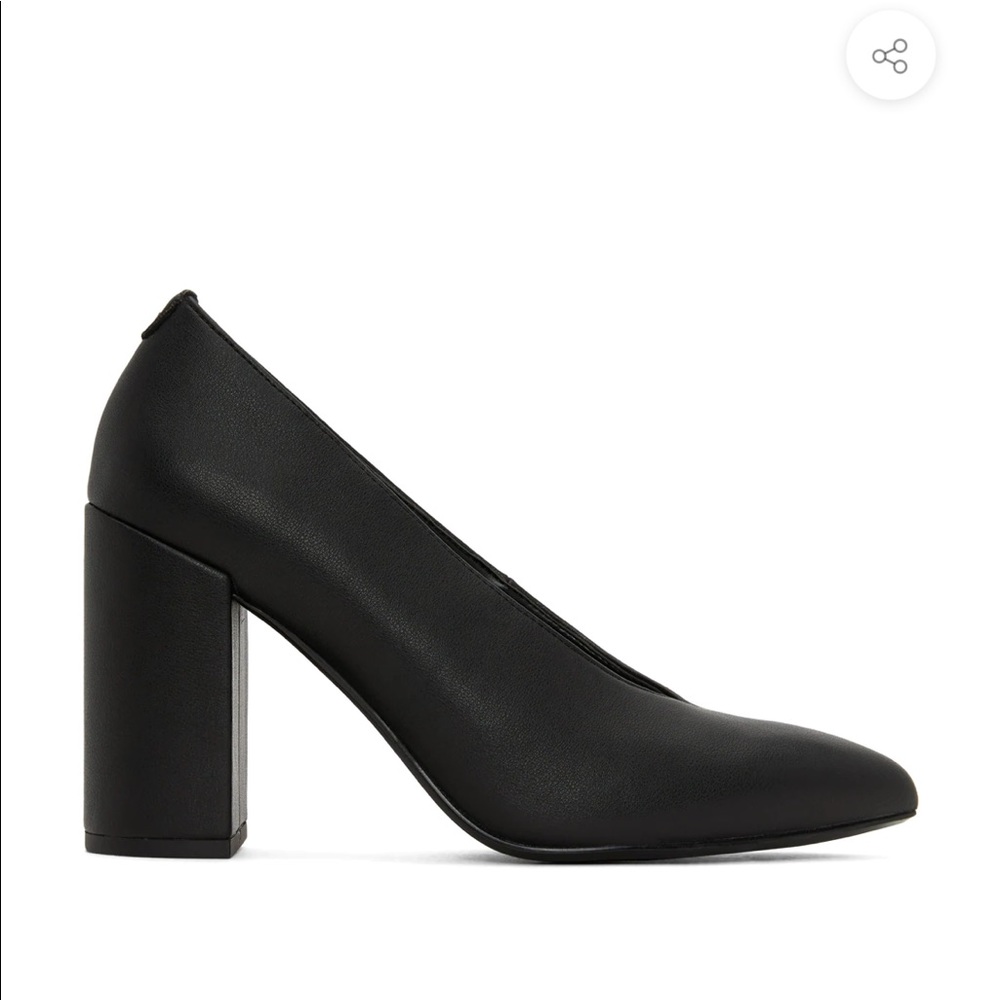 Vegan Leather Sleek V-Cut High Heels